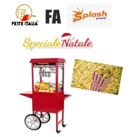 Affitto noleggio Carretto Popcorn Bergamo  Natale macchina popcorn natale bergamo