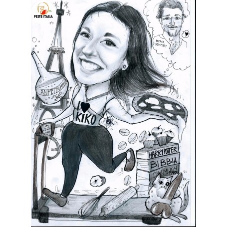 caricaturista matrimonio treviso