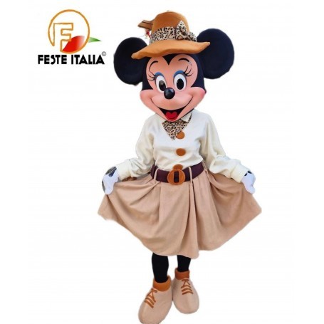 Affitto Noleggio Mascotte Costume Minnie Safari Monza Linea Platinum