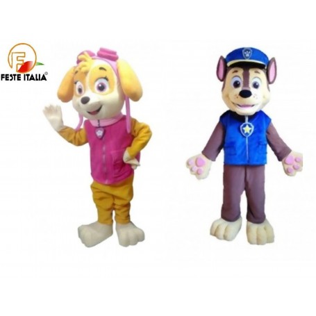 affitto noleggio mascotte costumi  n.2 Paw Patrol  Chase + Skye