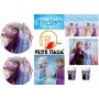 Kit festa frozen Compleanno a tema frozen piatti frozen bicchieri frozen tovaglia frozen tovaglioli frozen