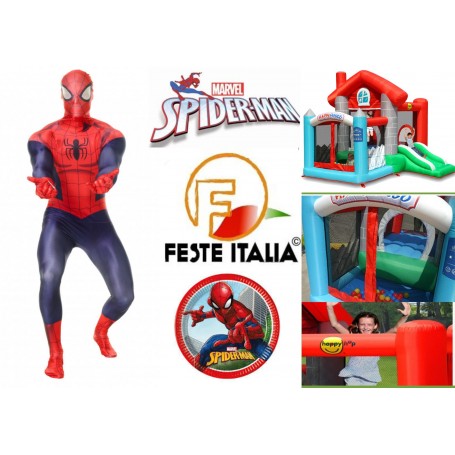 compleanno Spiderman addobbi festa Spiderman gonfiabile Spiderman festa a tema Spiderman