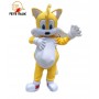 Affitto Noleggio Mascotte Costume Sonic Tails Giallo Linea Platinum