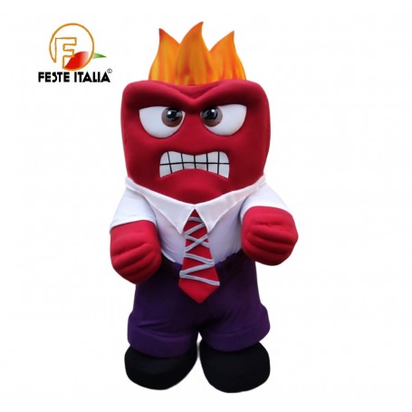 Affitto Noleggio Mascotte Costume Rabbia Inside Out Festa a Tema Inside Out