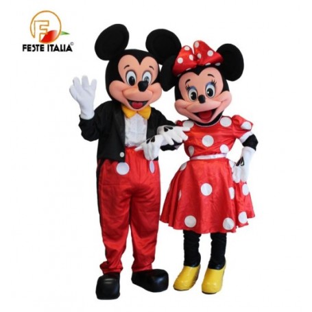 Affitto Noleggio Mascotte Costume Topolino e Minnie Biella  festa minnie e topolino Biella