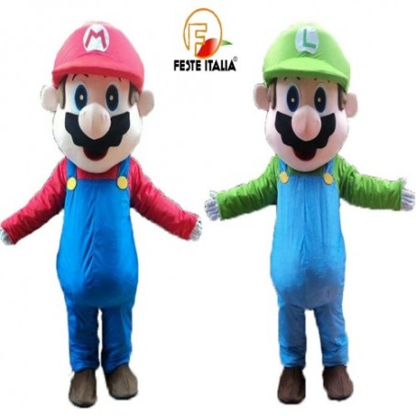 Affitto Noleggio Mascotte Costume Super Mario e Luigi Torino