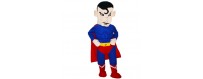 Noleggio mascotte costume Superman per adulti taglia unica fino a 190cm