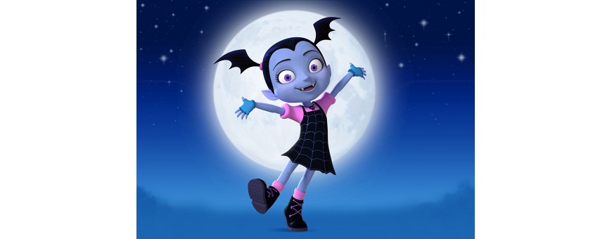 Noleggio Mascotte Costume Vampirina  per eventi feste di compleanno,feste bambini, feste a tema Vampirina,compleanno a tema Vampirina.