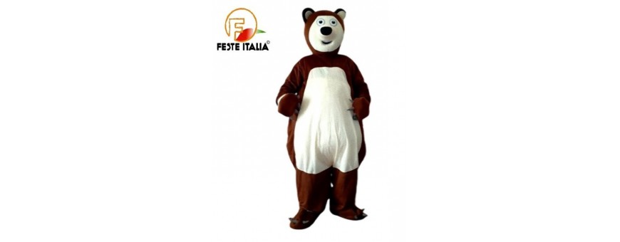 Affitto Noleggio Mascotte Costume Orso Linea Gold