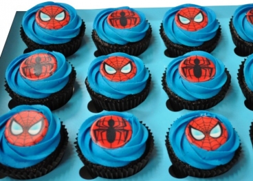 Cupcake a tema Spiderman