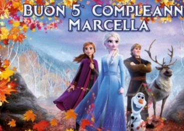 Idea Festa Frozen Banner Compleanno Personalizzato 